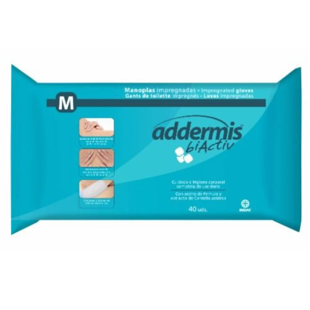 Addermis Manopla Adultos 40 Unidades – Higiene y Cuidado Diario