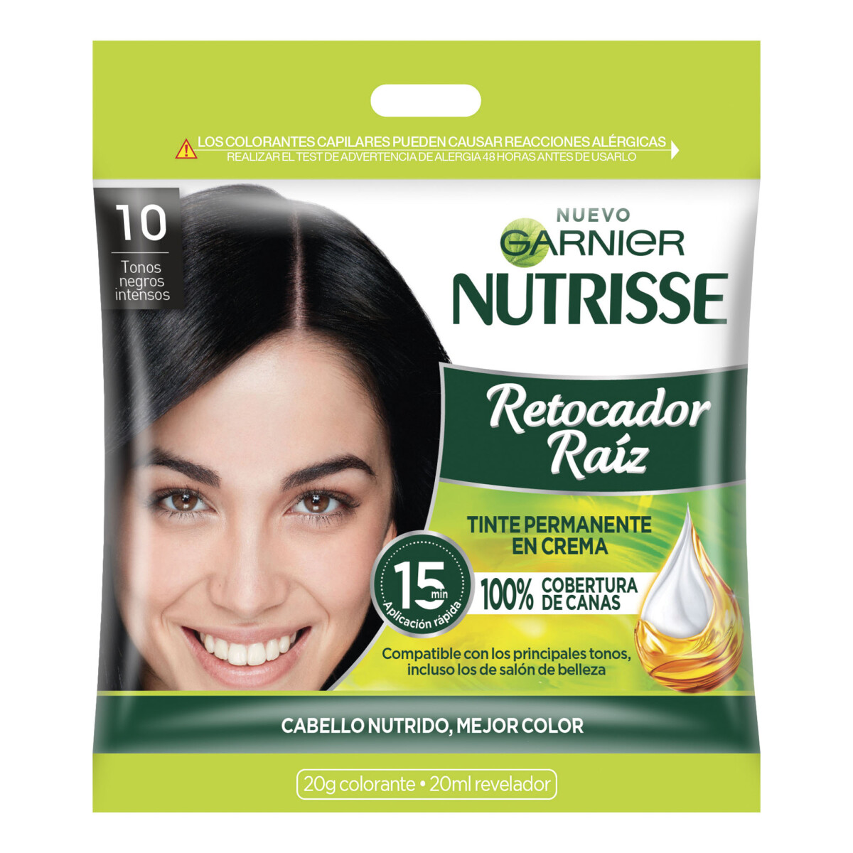 Tinta Garnier Nutrisse Retocado de Raíz N°10 20ml 