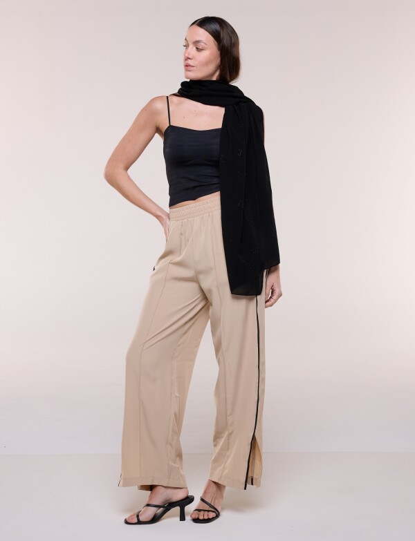 Pashmina Noche Con Apliques De Strass NEGRO