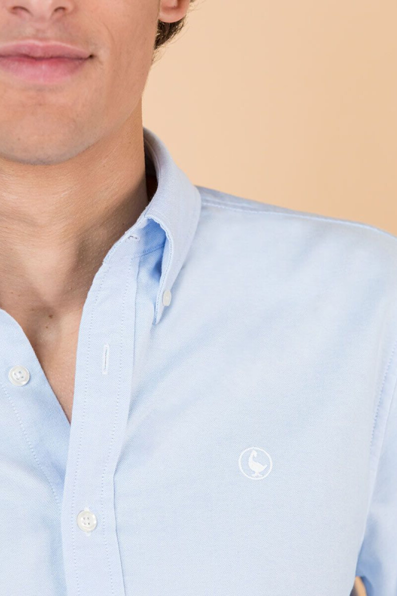 Camisa Oxford Celeste