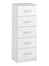 Cómoda TAPDRUP 5 cajones finos blanco Cómoda TAPDRUP 5 cajones finos blanco