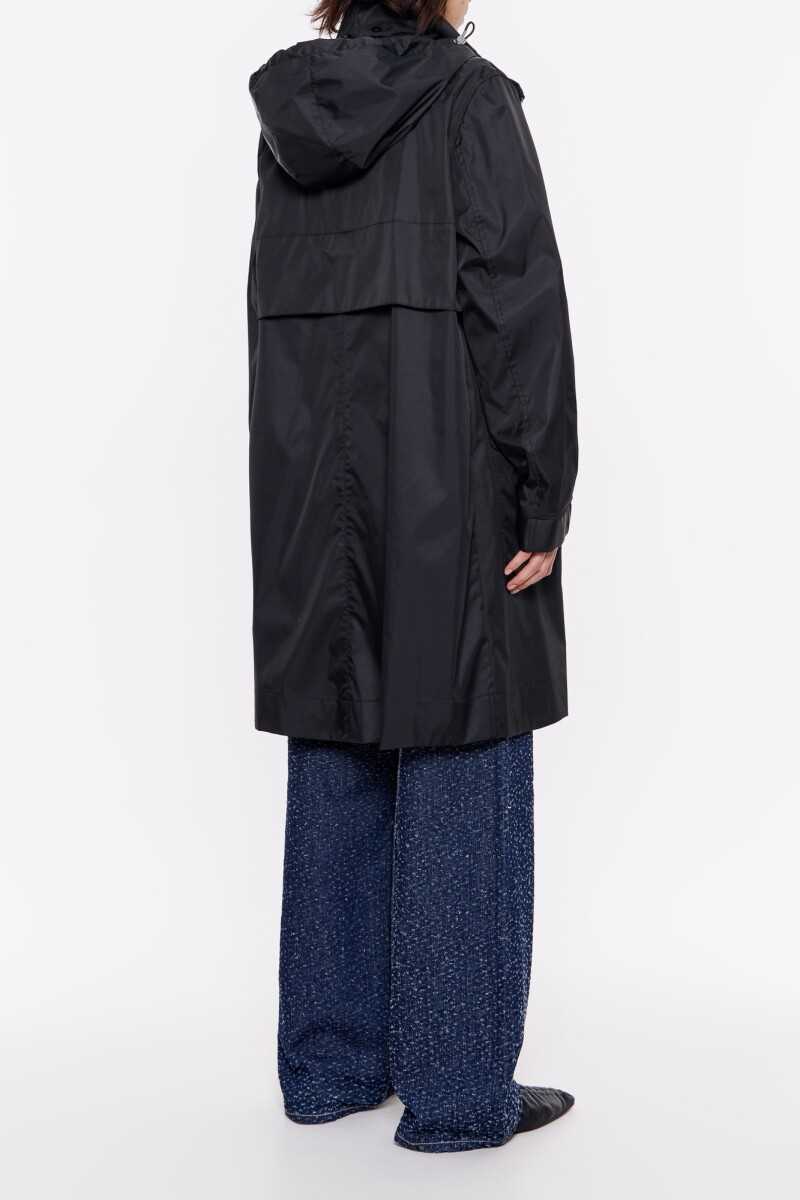 GABARDINA RECTA Negro