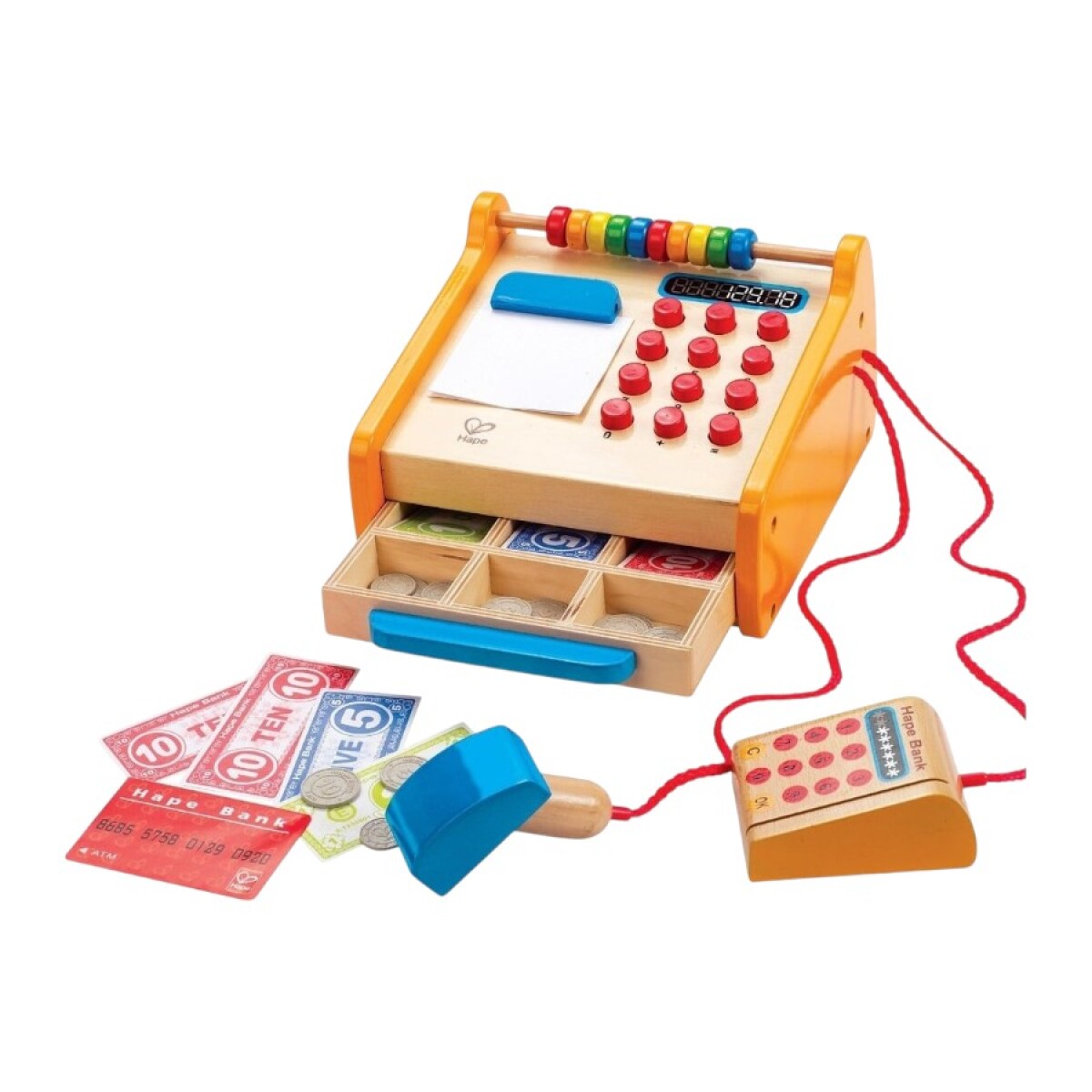 Caja Registradora de Madera Infantil 