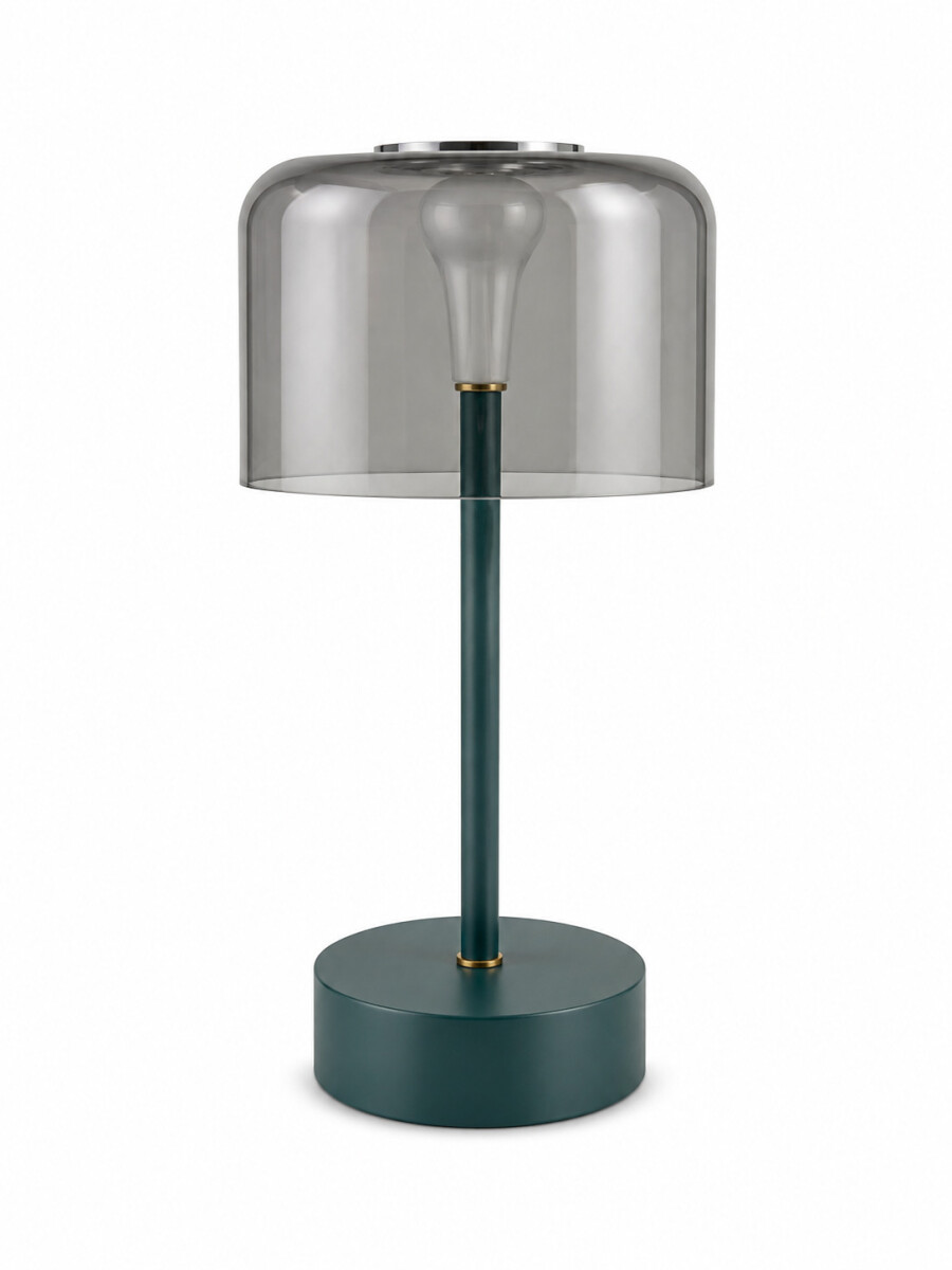 LAMPARA CON PANTALLA TRANSPARENTE - VERDE 