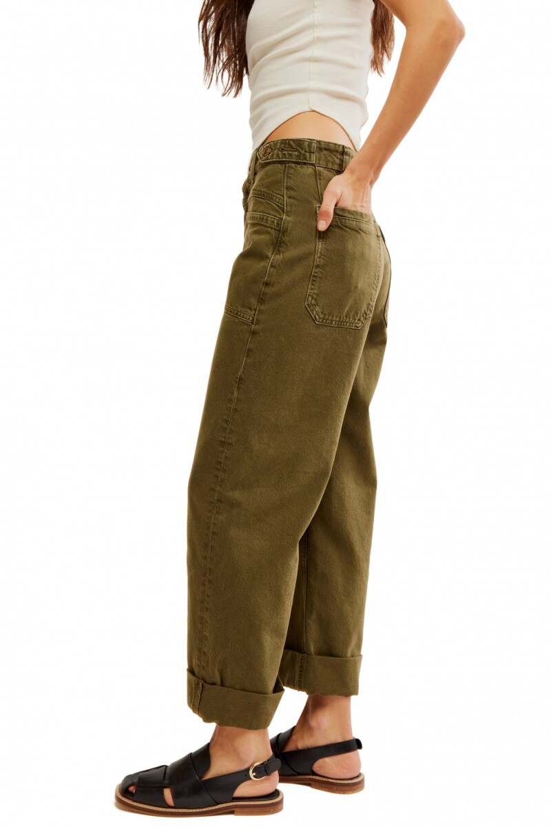 PALMER CUFFED JEAN Verde