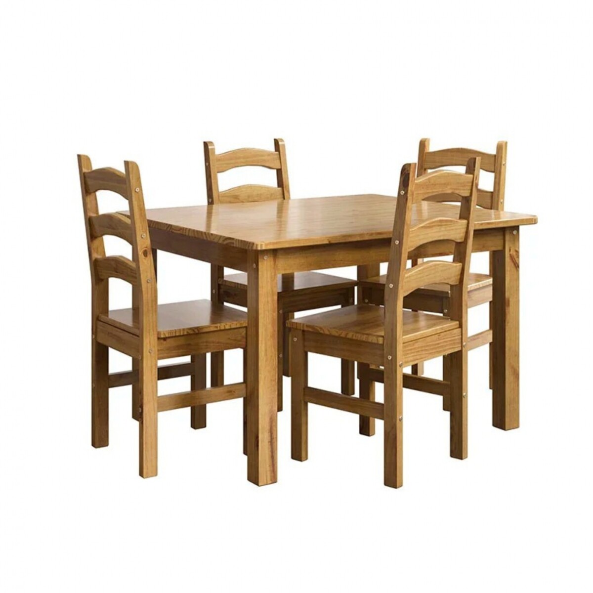 Juego de comedor - 4 sillas 120 cm - Italia 