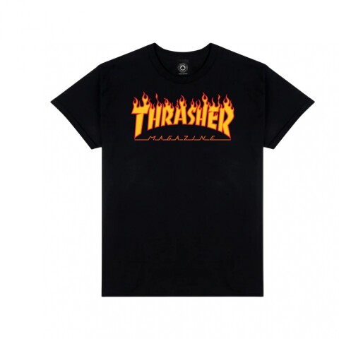 Thrasher Flame Logo Black