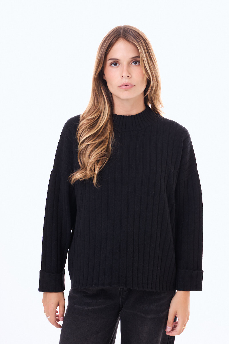 Buzo tejido Araras Negro