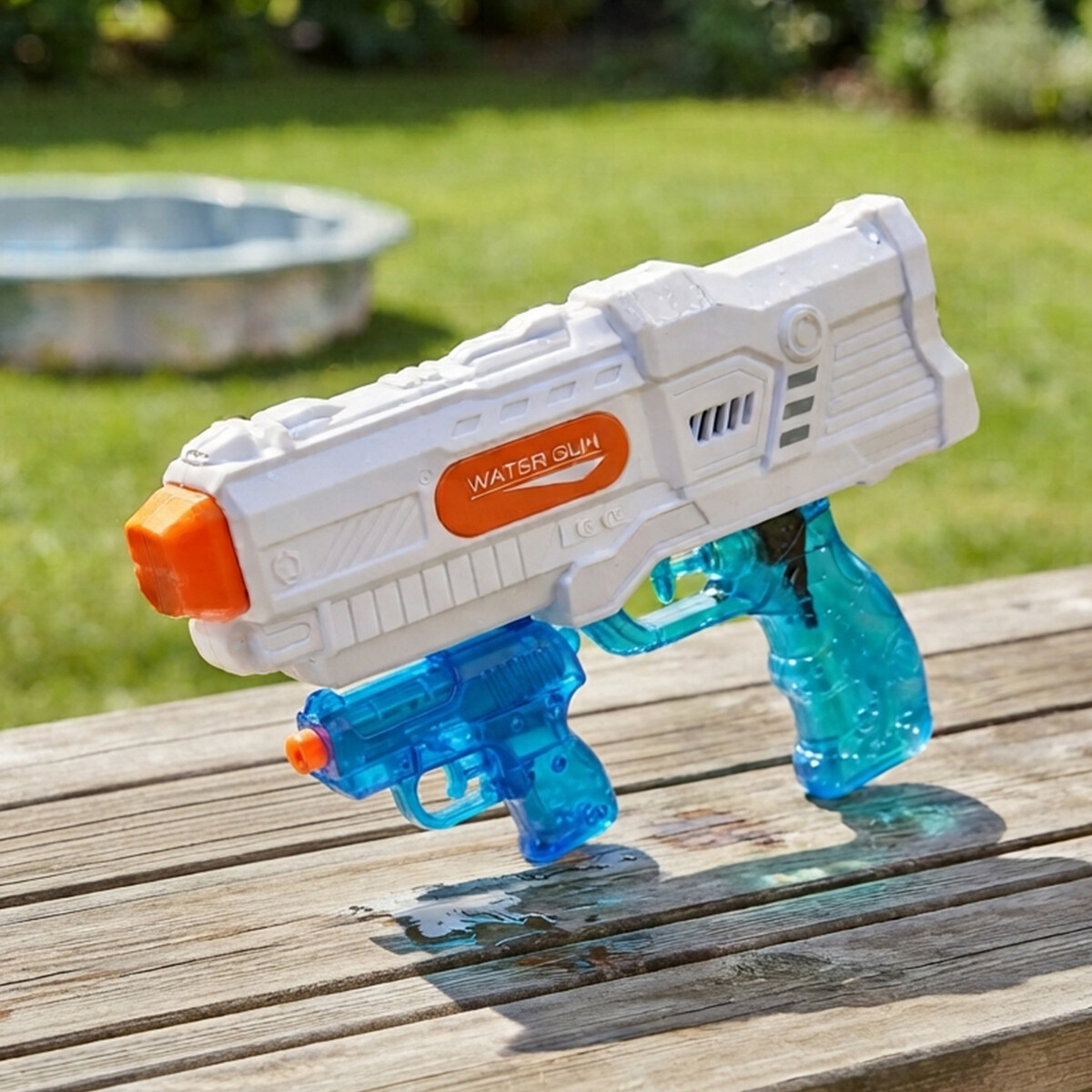 Set x 2 Pistolas Agua con Encastare Colores Surtidos 
