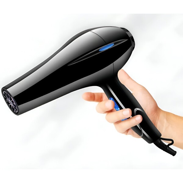 Secador Pelo 5000W Boquilla Profesional 3 Velocidades 3 Temp Variante Color Negro