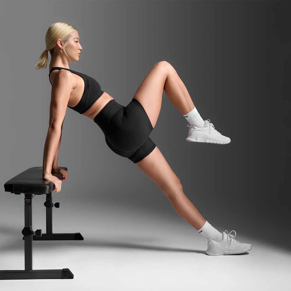 Short Training Fluid Hi-Rise 5 Inch Mujer Black/black