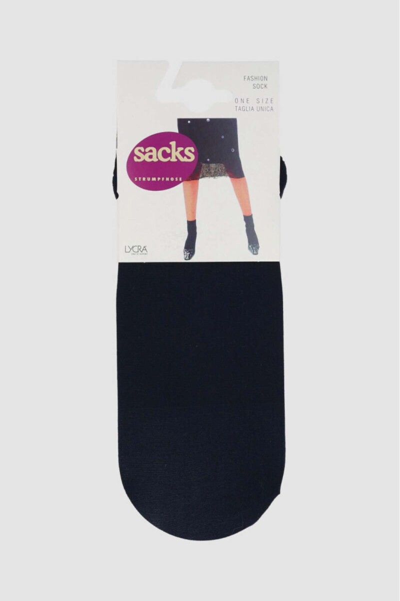 Medias finas de microfibra tipo soquetes - Azul 