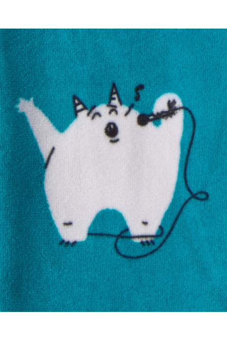 Pijama dos piezas de DreamPlush, remera y pantalón, diseño monstruos Sin color