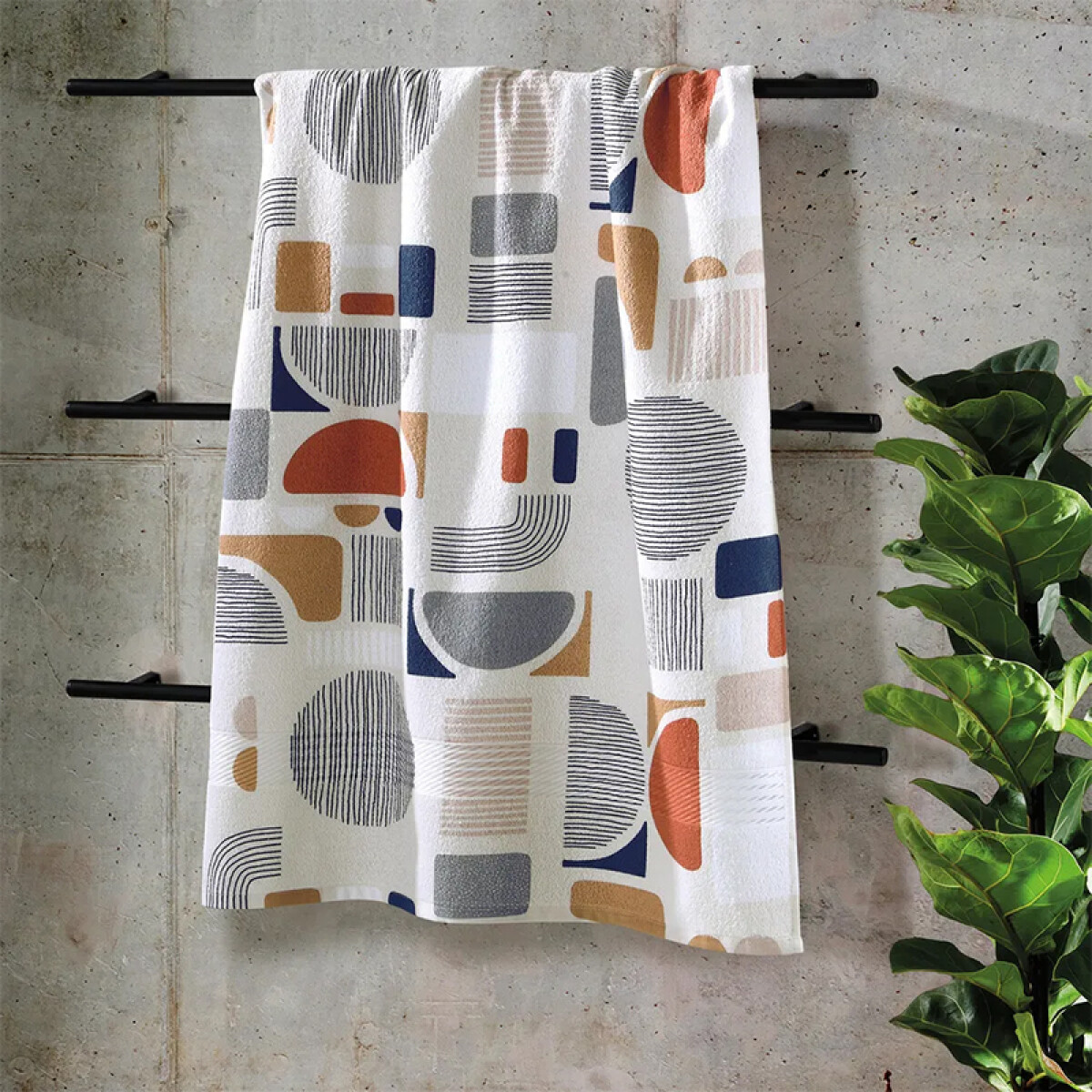 Toalla de Mano Estampada Prisma 100% Algodón 50 x 80 cm - APOLO 