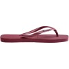 Ojotas Havaianas Slim Square Logo Metallic Rojo