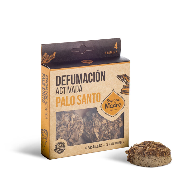 PASTILLAS DEFUMACION SAGRADA MADRE X4 Palo Santo