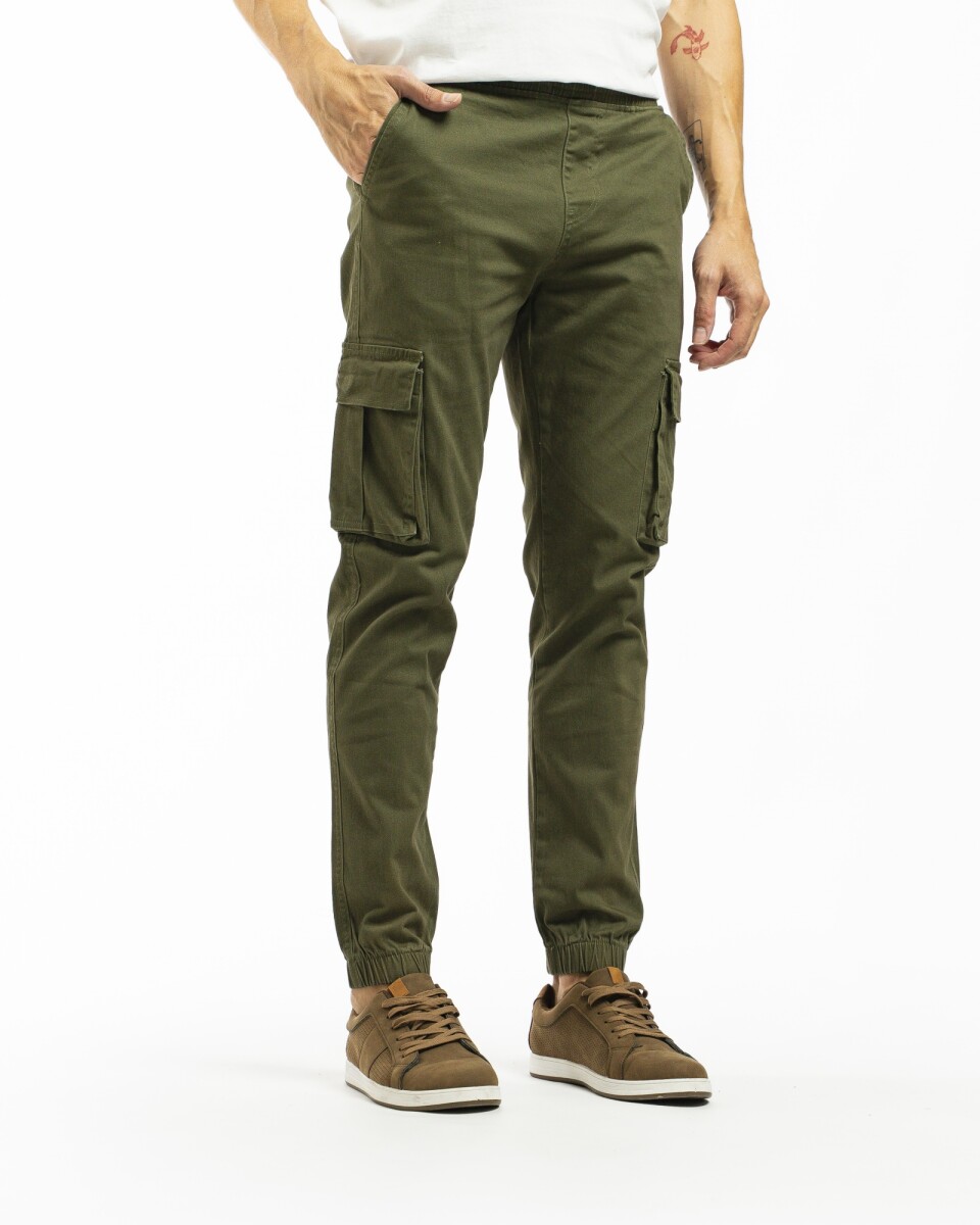 Pantalon Cargo Jogger PCJ-25 - Militar 