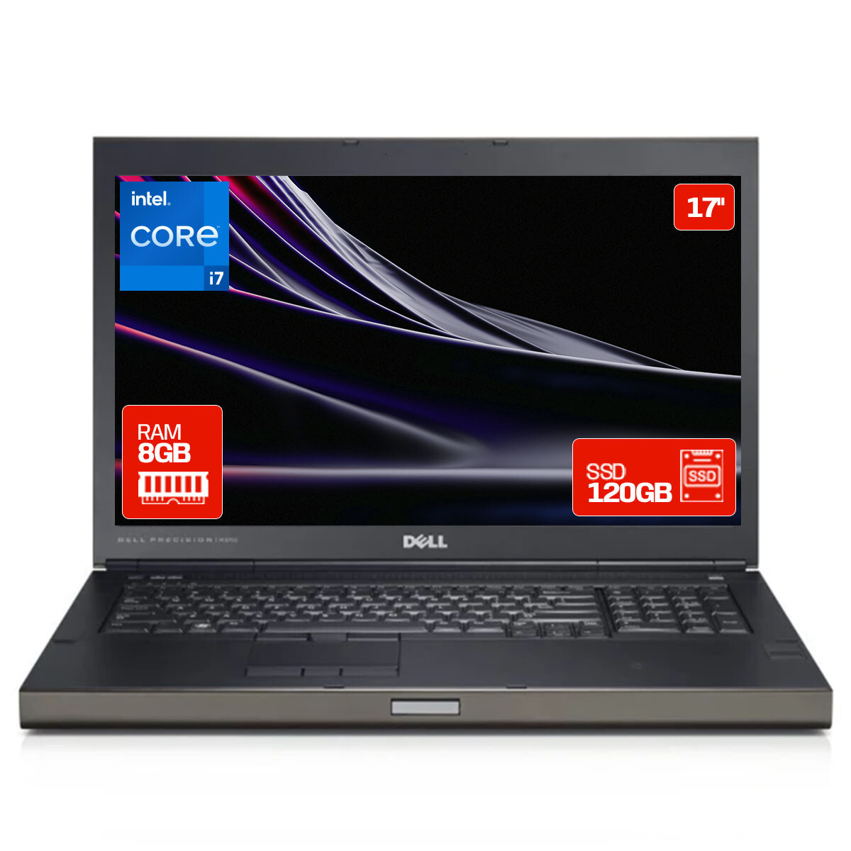 Notebook Laptop Dell Precision 6700 I7 8GB RAM 120GB SSD 17" 