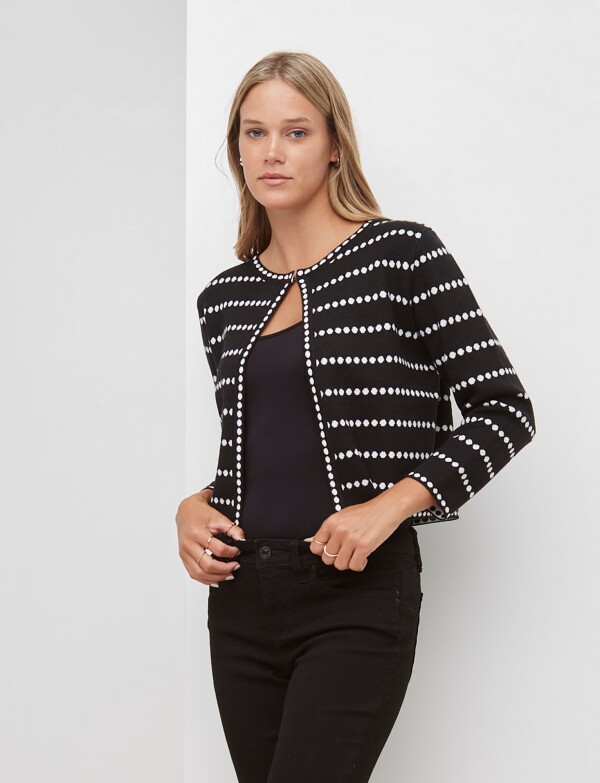 Cardigan Dots NEGRO/BLANCO
