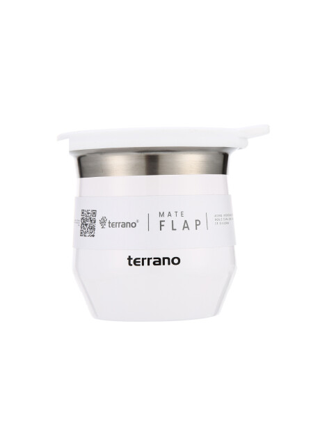 Mate Acero Flap - Metalizado Blanco