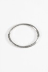 Pulsera rígida ajustable acero plateado