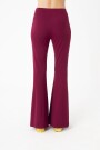 Pantalón flare Bordo