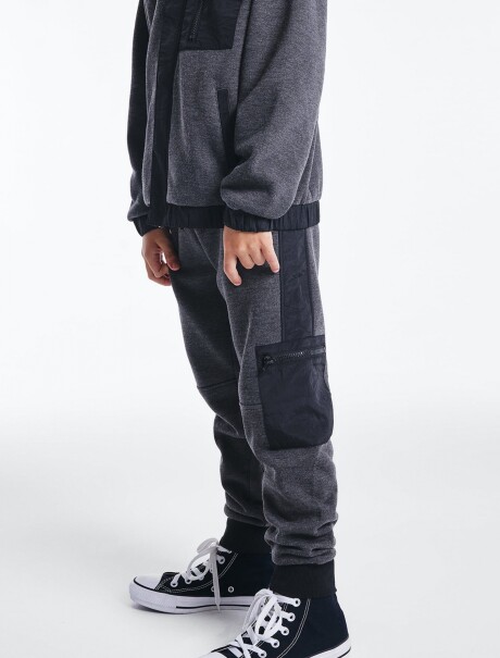 PANTALÓN DE FELPA INFANTIL - GRIS GRIS