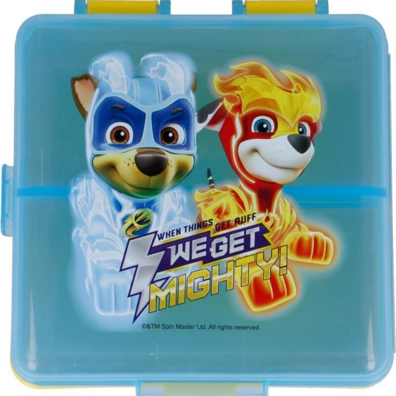 Lunchera Multicompart Plástico Sq Masc Paw Patrol BAZAR PLASTICO LUNCHERA MULTICOMPART SQ PAW MASC
