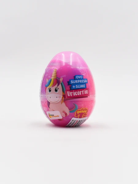 HUEVO SORPRESA SLIME UNICORNIO FUCSIA