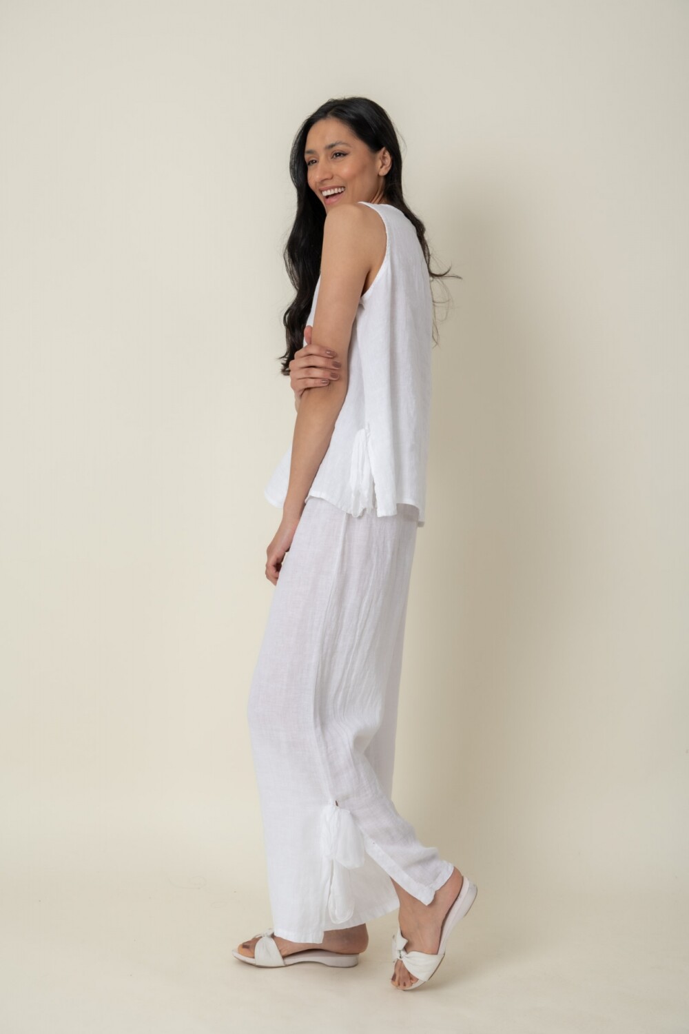 PANTALON FLOR DE NARANJO Blanco
