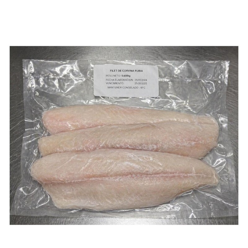 FILET DE CORVINA RUBIA APROX 670G FILET DE CORVINA RUBIA APROX 670G