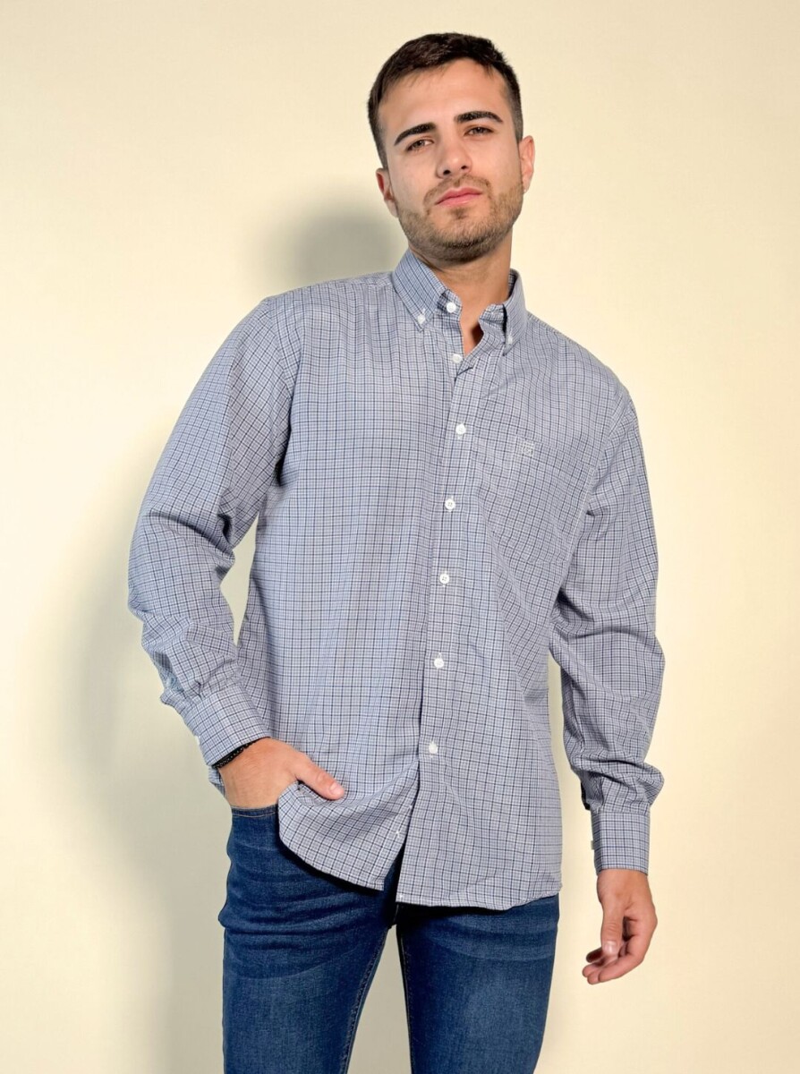 Camisa a cuadros Inti - Gris 