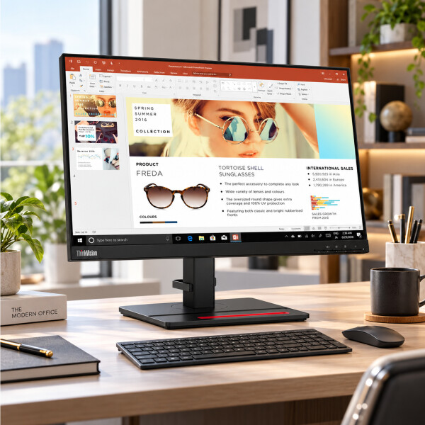 Monitor Thinkvision P24h-2l Hdmi/dp/rj45/hub/pivotable/3yci MONITOR LENOVO P24H-2L 24"