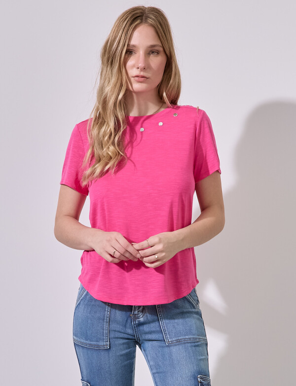 Remera Tachas FUCSIA