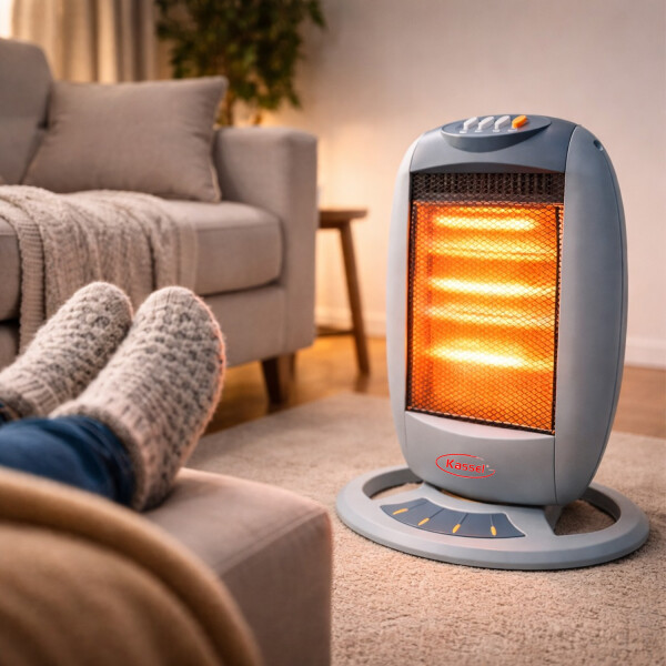 Estufa Halógena Kassel Ks-eh14 1200 W 3 Niveles ESTUFA HALOGENA KASSEL KS-EH14