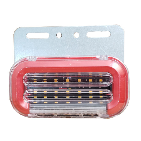 FAROL - FARO LATERAL RECTANGULAR LED 24V ROJO 135X70MM - FAROL - FARO LATERAL RECTANGULAR LED 24V ROJO 135X70MM -