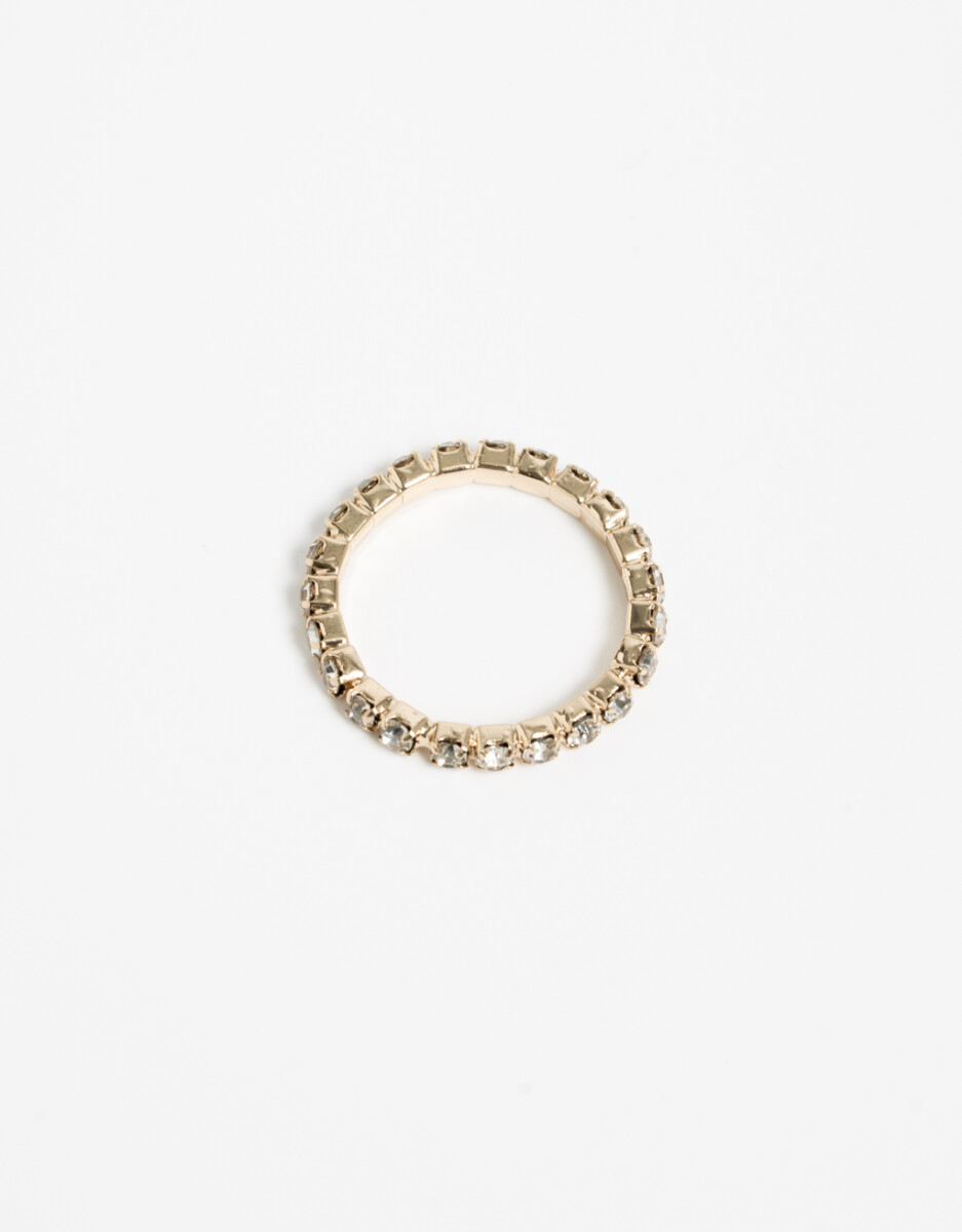 Anillo Con Strass 