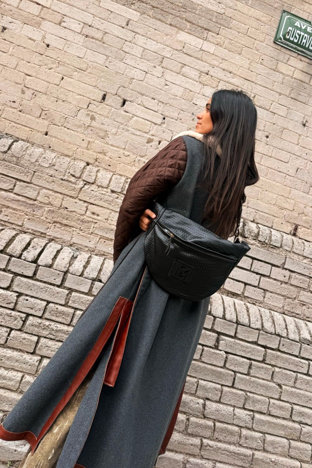 Braided Fanny Pack XL Negro