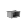Caja organizadora con tapa y abertura frontal Gris