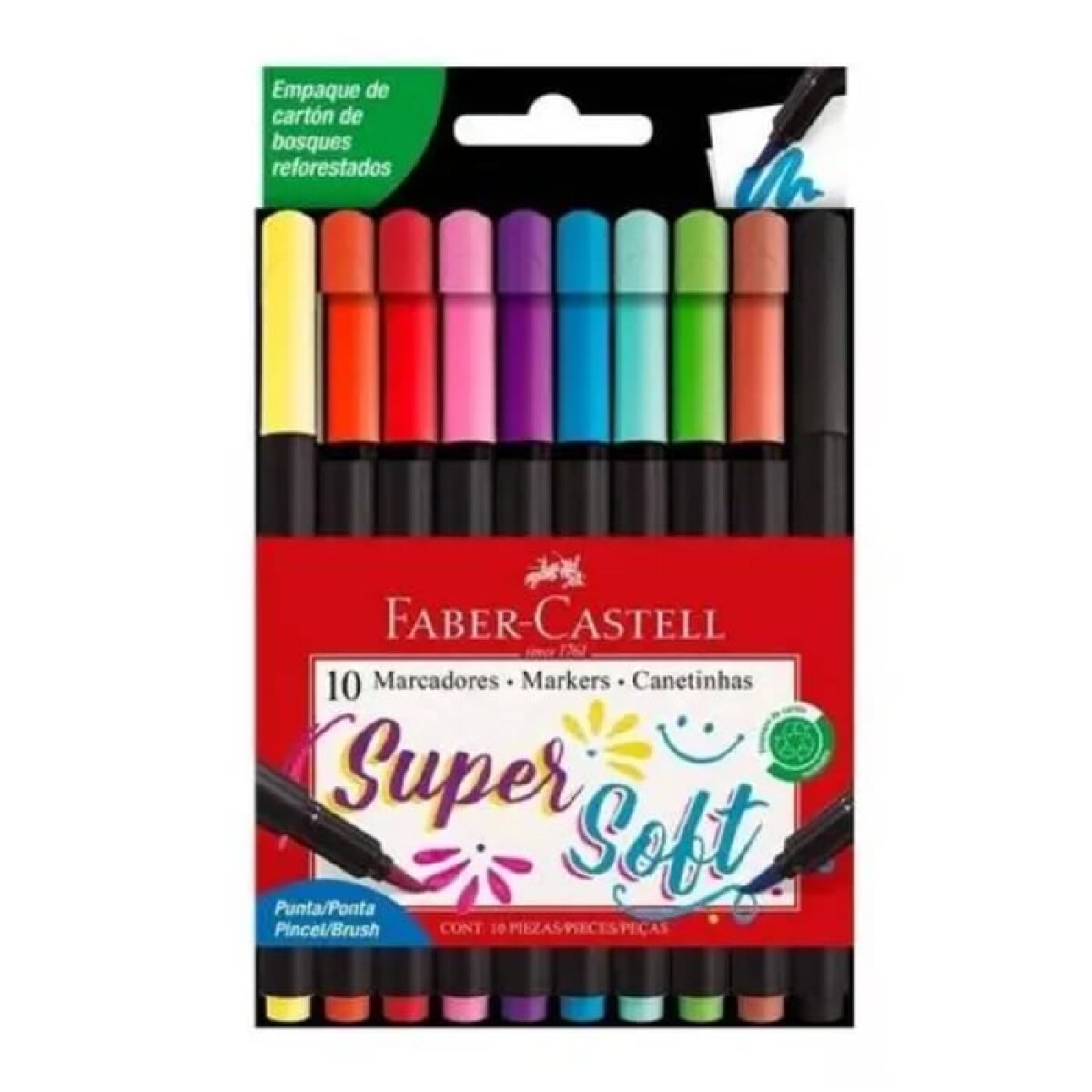 Marcador Faber Super Soft x 10 