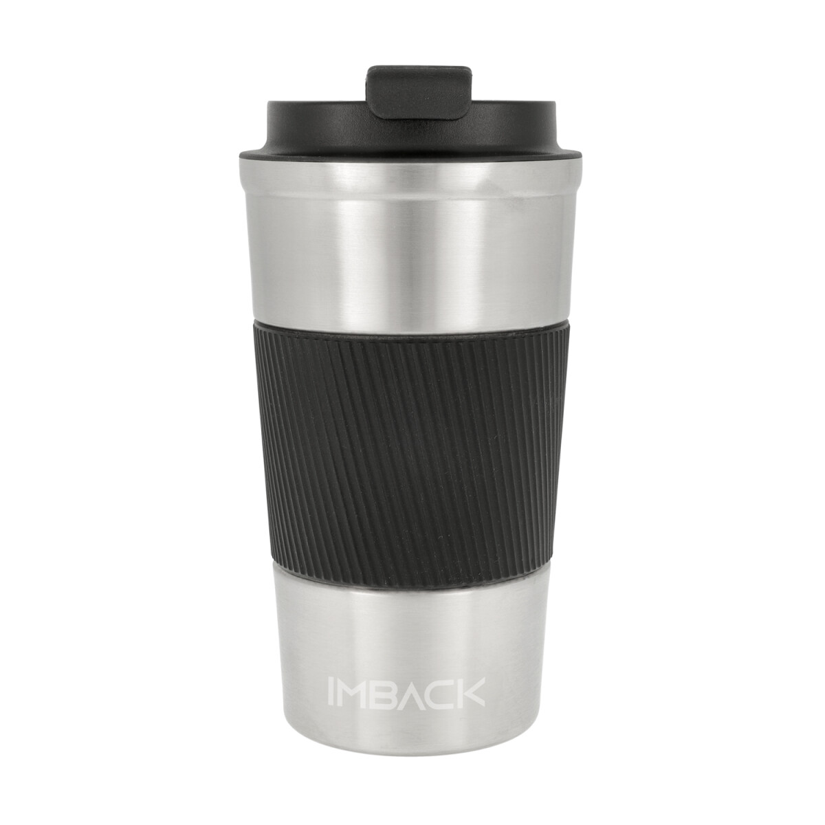 Vaso Termico Cafe 510 Ml Acero Inoxidable Ss304 Con Tapa Mug Bebidas Imback Plateado 