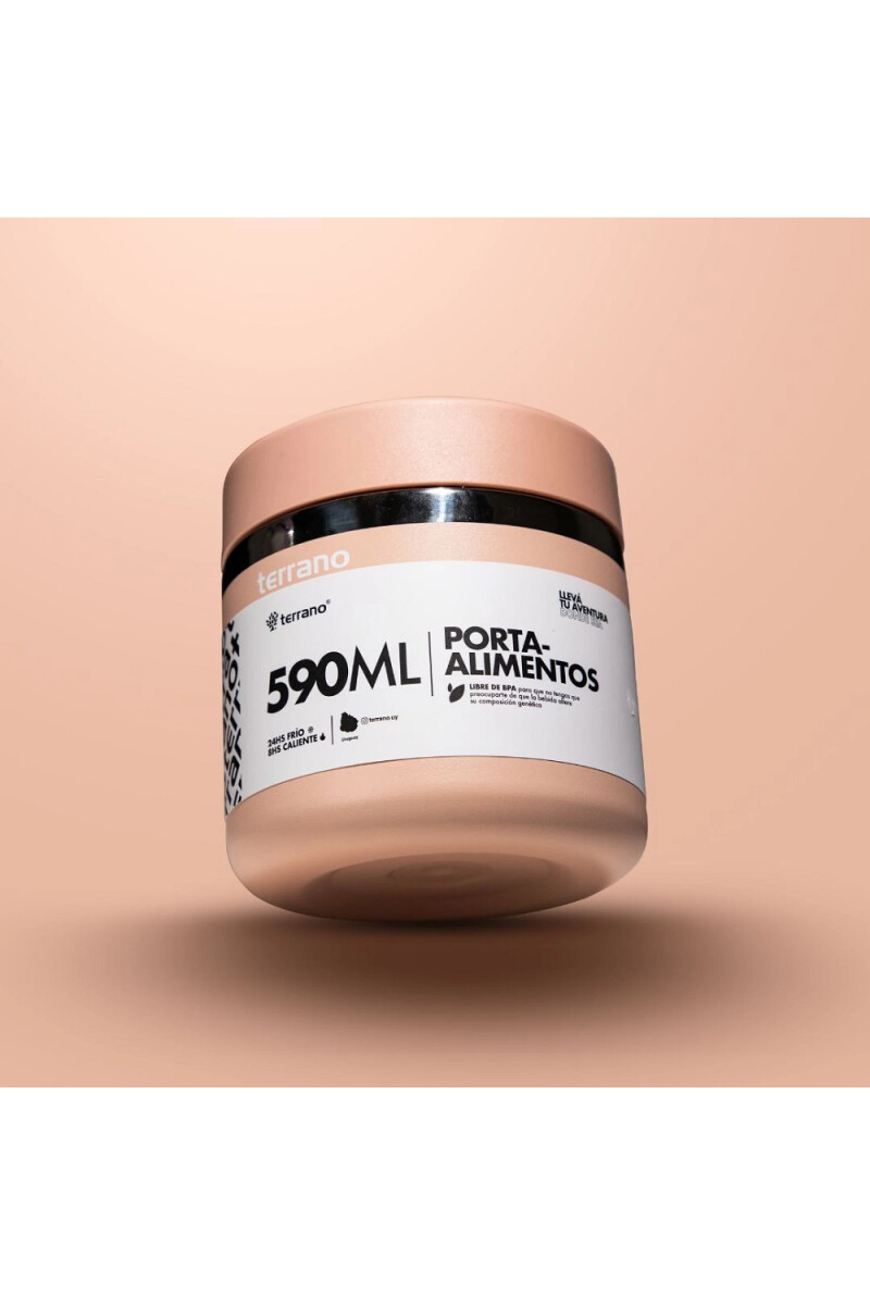CONTENEDOR DE ALIMENTOS TERRANO 590ML ROSADO