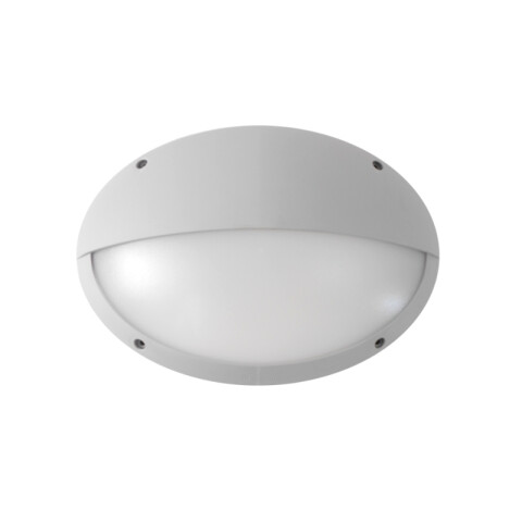 Plafón LED oval gris IP66 E27 330x230mm MADDI-HL FL0470X