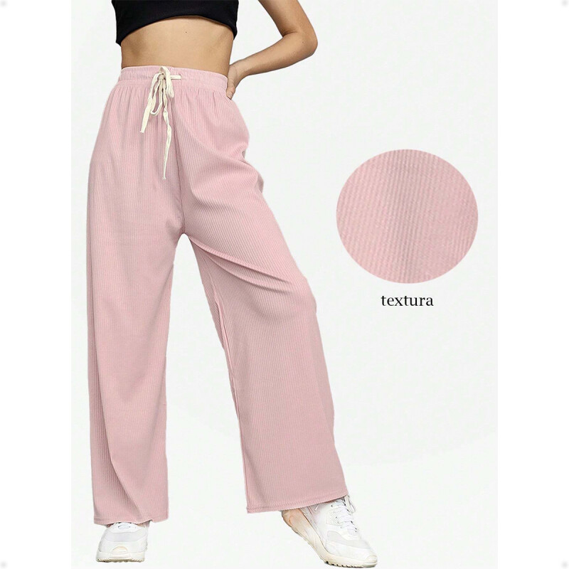 PantalÃ³n Palazzo para Mujer Rosa
