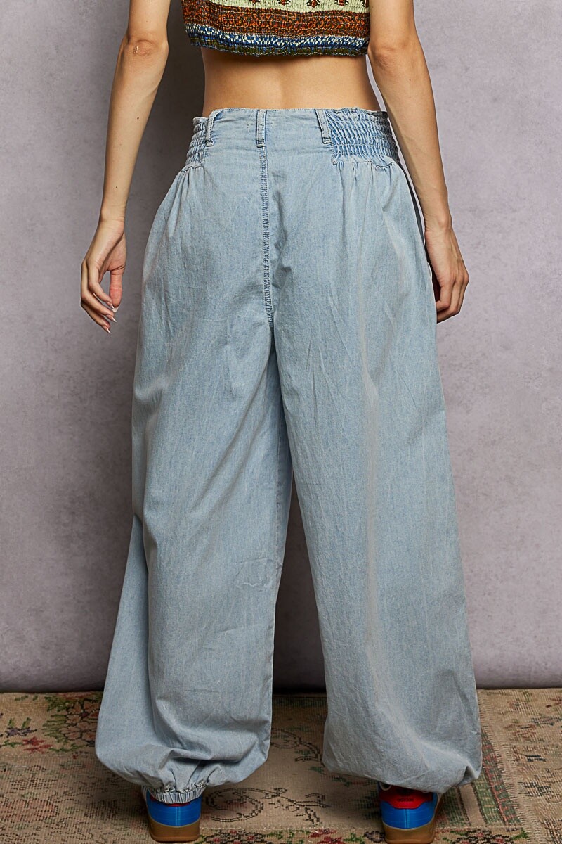 PANTALON ANCHO Denim