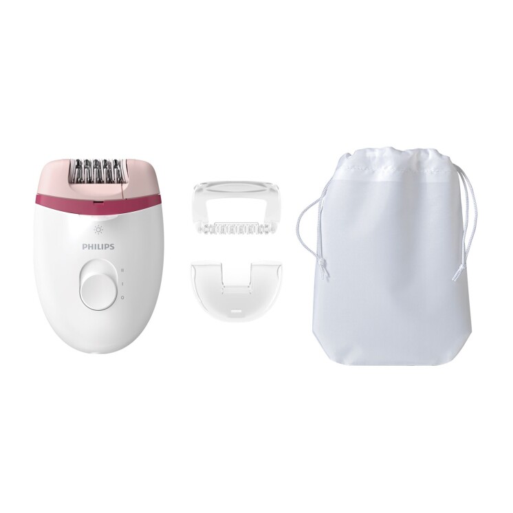 Depiladora Philips Satinelle Essential con Cable BRE255/00 Rosa