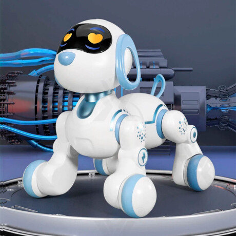 Mascota Robot Inteligente Control Remoto Con Sonido Celeste