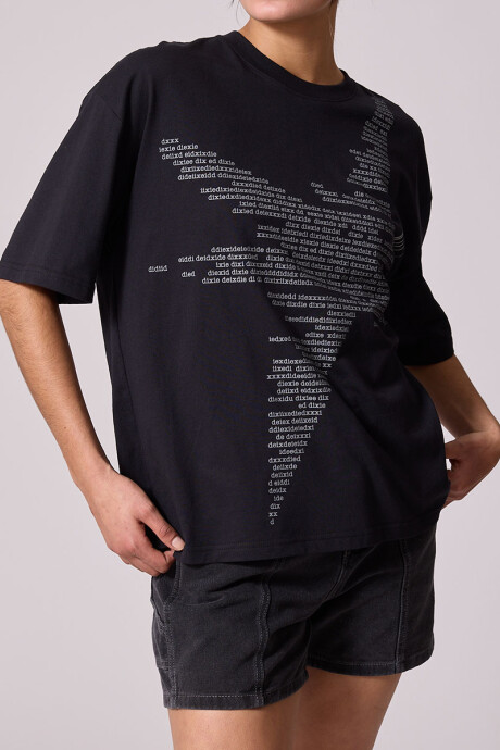 T-SHIRT CAFIL DIXIE Negro