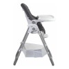 Silla de comer para bebé Bebesit Snack plegable y ajustable gris con cinturón seguro para usar en casa Gris
