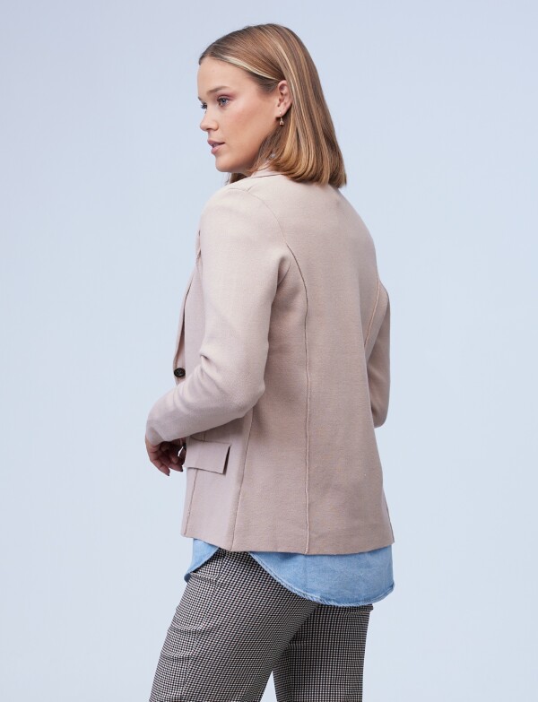 Cardigan Solapa BEIGE